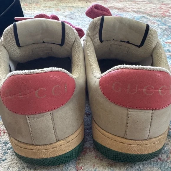 Gucci Beige and Magenta Sneakers authentic - Picture 7 of 7